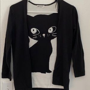 Youth Girls Sweater with Cat
